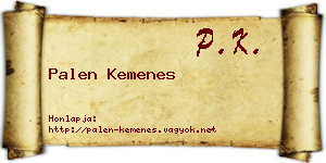Palen Kemenes névjegykártya
